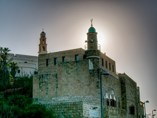 Jaffa_SunsetBehindMosque
